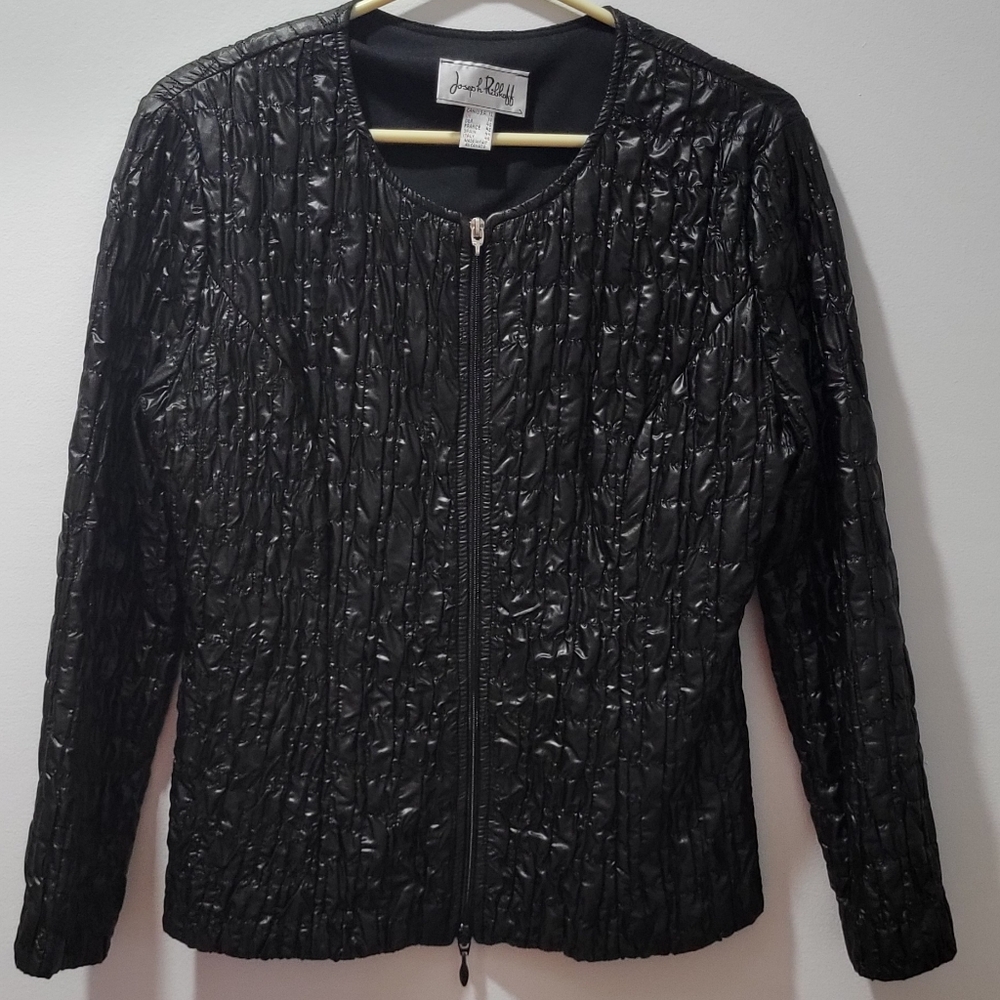 Joseph Ribkoff Black Textured Puffer Jacket